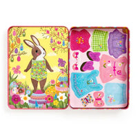 Mudpuppy Garden Bunnies Magnetic Dress Up