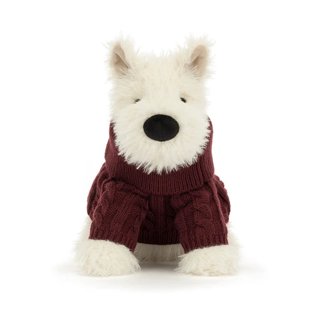 Jellycat Munro Scottie Dog "Winter Jumper"