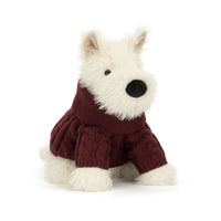 Jellycat Munro Scottie Dog "Winter Jumper"