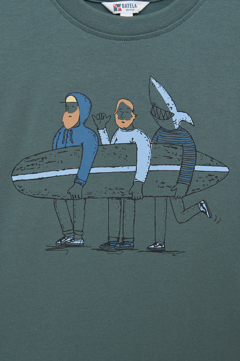 Batela Long Sleeve T-shirt- Surfers