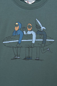Batela Long Sleeve T-shirt- Surfers