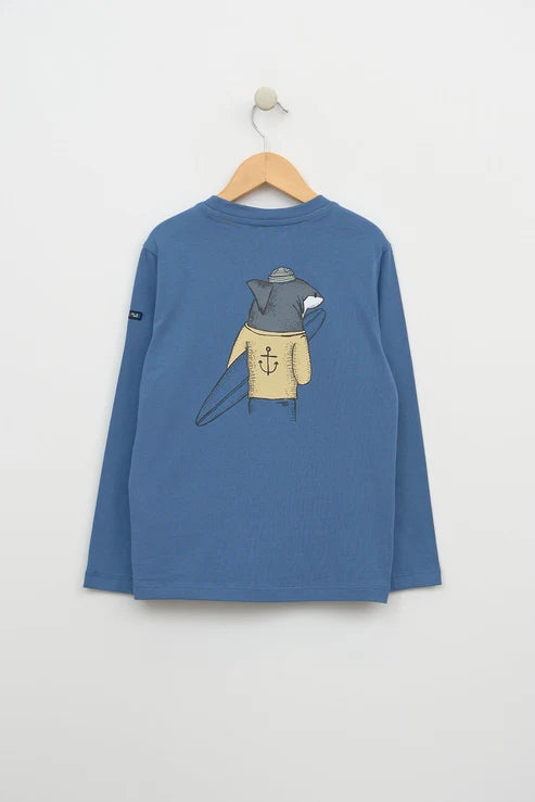 Batela Long Sleeve T-Shirt Shark Surfer
