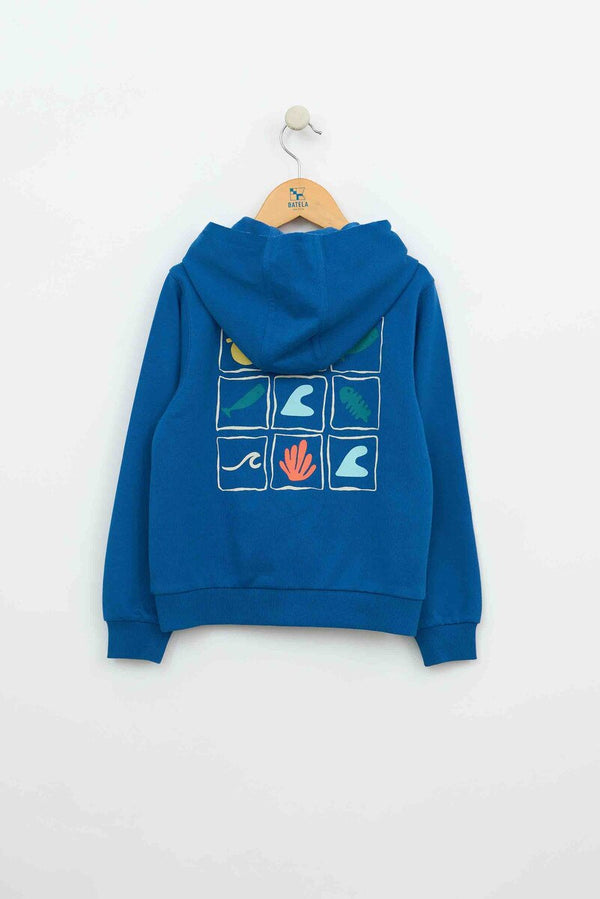 Batela Zip Hoodie Mosaic - High Tide