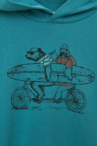 Batela Surfboard Hoodie- Teal