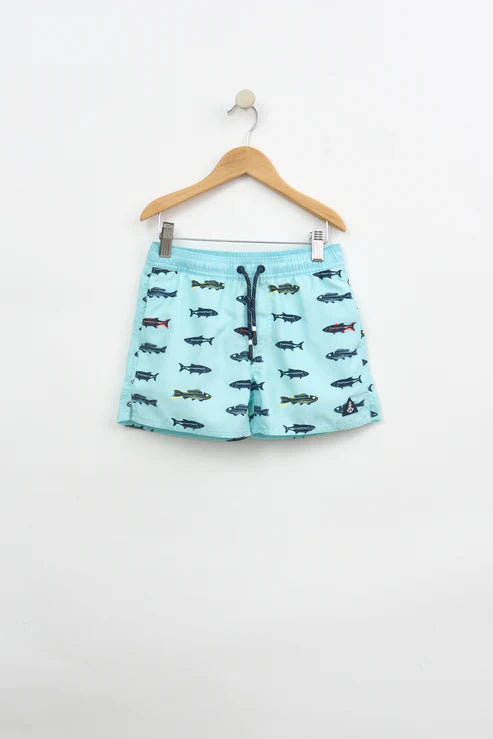 Batela Boys Printed Swimsuit- Fish