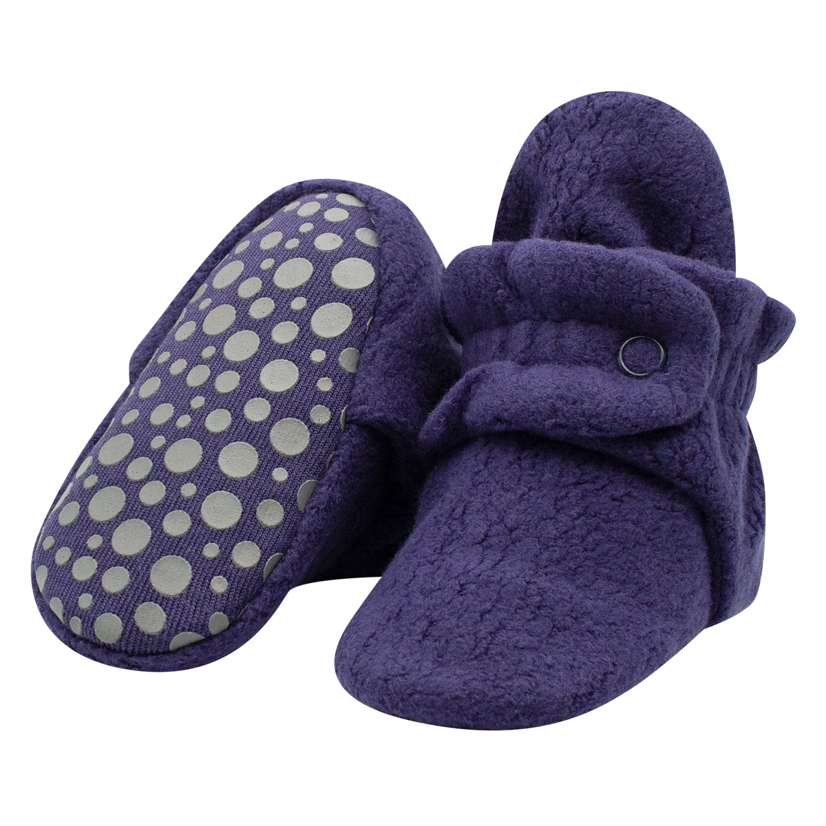 Zutano Cozie Fleece Gripper Bootie- True Navy