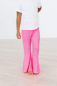 Mila and Rose Bright Hot Pink Scrunchy Bells