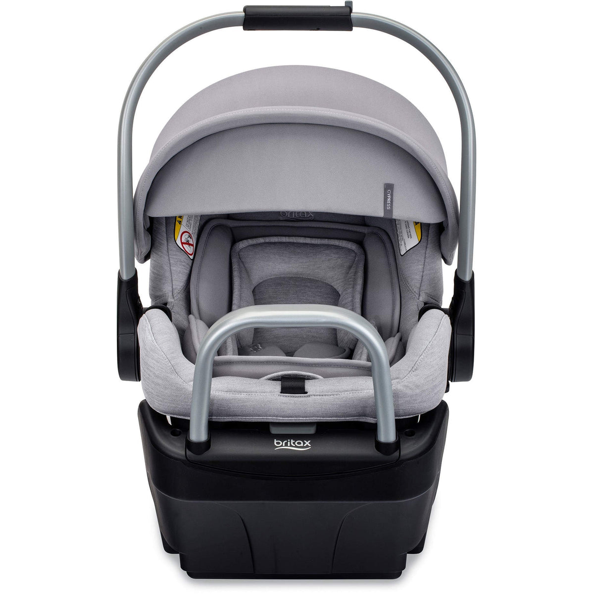 grey britax car seat Britax Cypress Infant Car Seat + Alpine Base – Baby Go Round, Inc