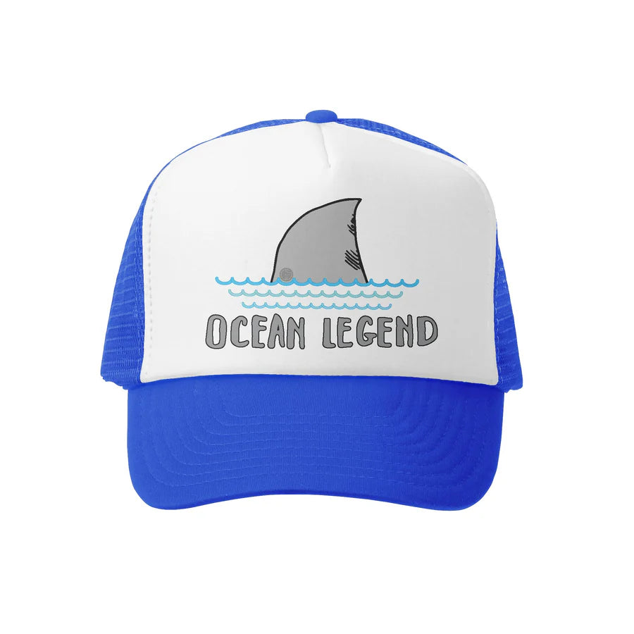 Grom Squad Trucker Hat - Ocean Legend (Blue/White)