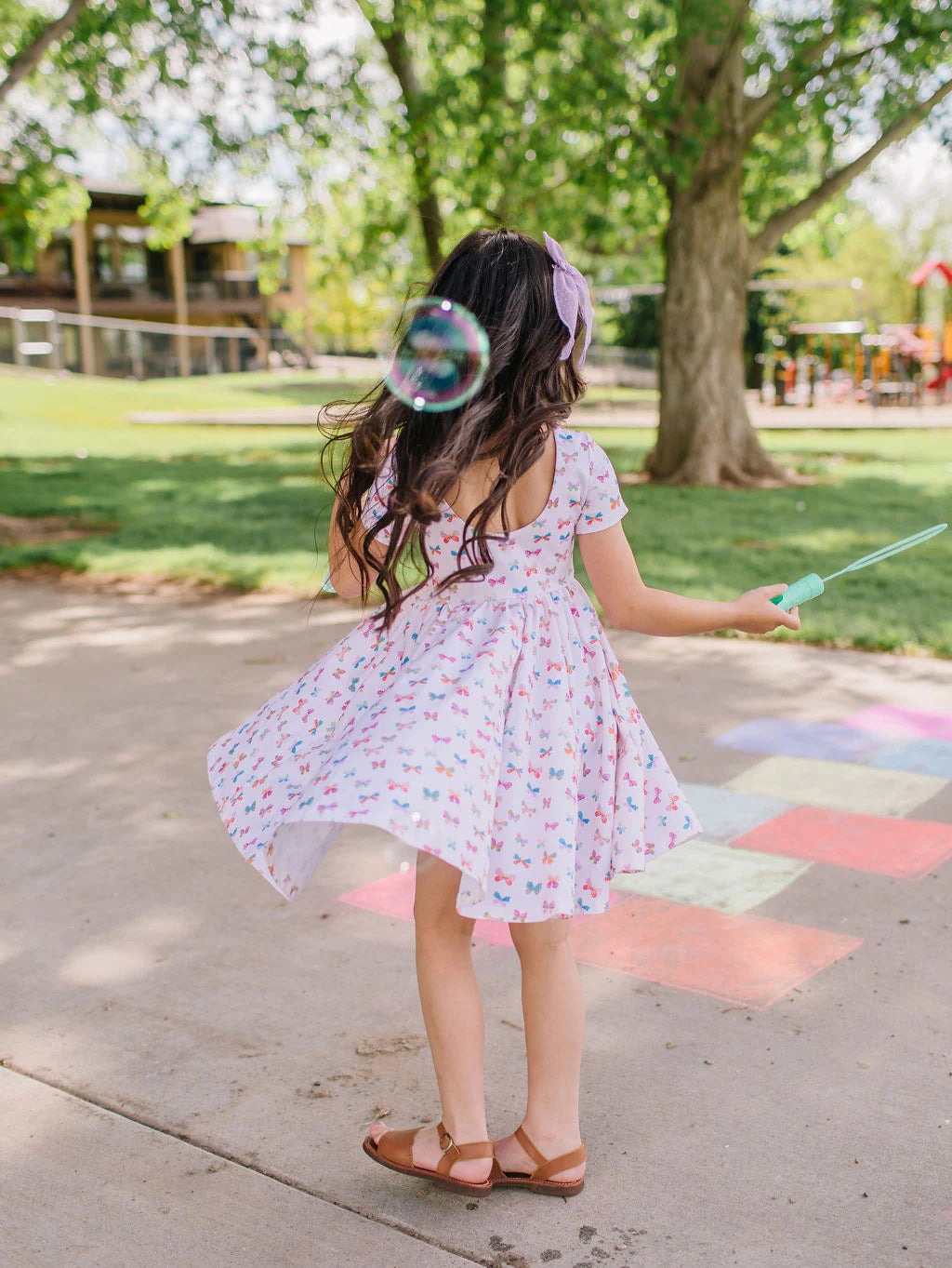 Ollie Jay Twirl Dress- Classic Butterfly