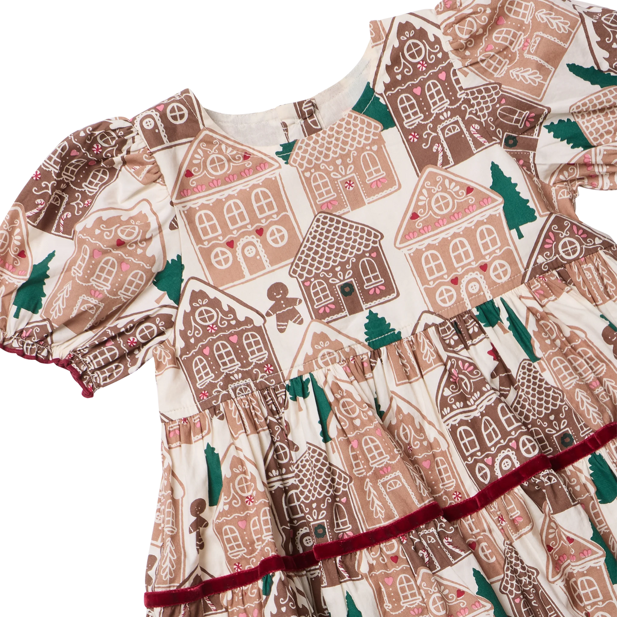 Pink Chicken Girls Eliza Dress- Gingerbread Houses