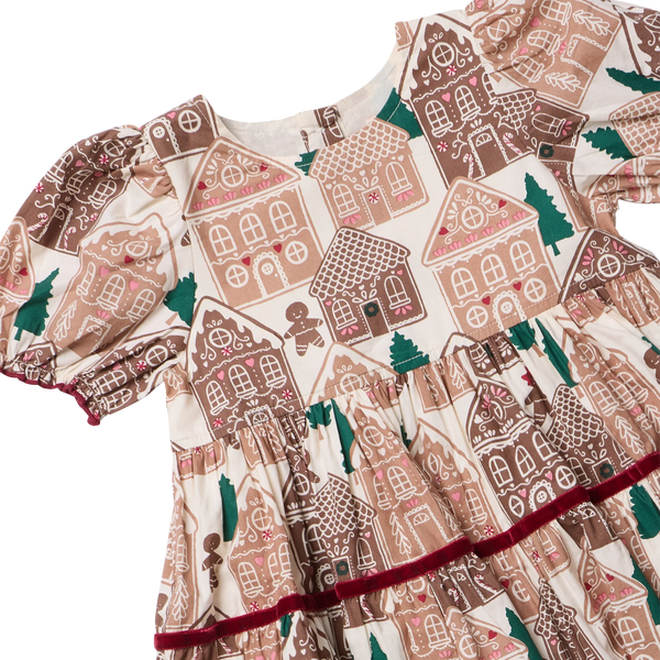 Pink Chicken Girls Eliza Dress- Gingerbread Houses