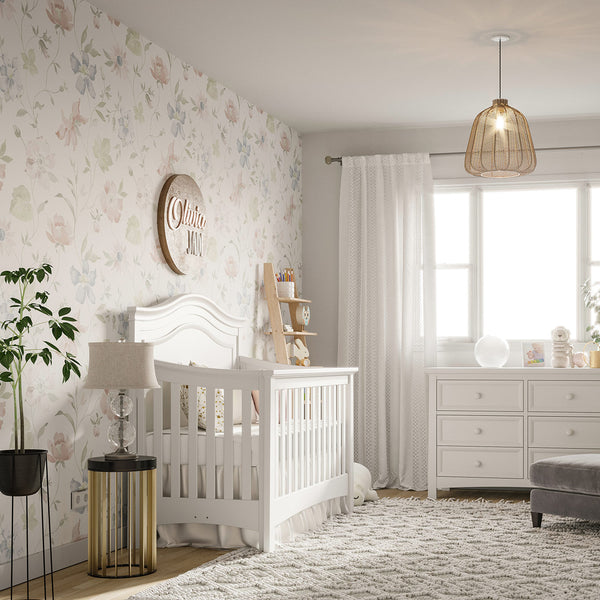 Silva Furniture Serena Crib | 5-in-1 Convertible | Solid wood