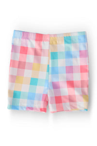 Mila & Rose Pastel Plaid Twirl Shorts