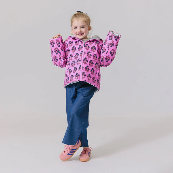 Pink Chicken Girls Reversible Riley Jacket II Pink Strawflower