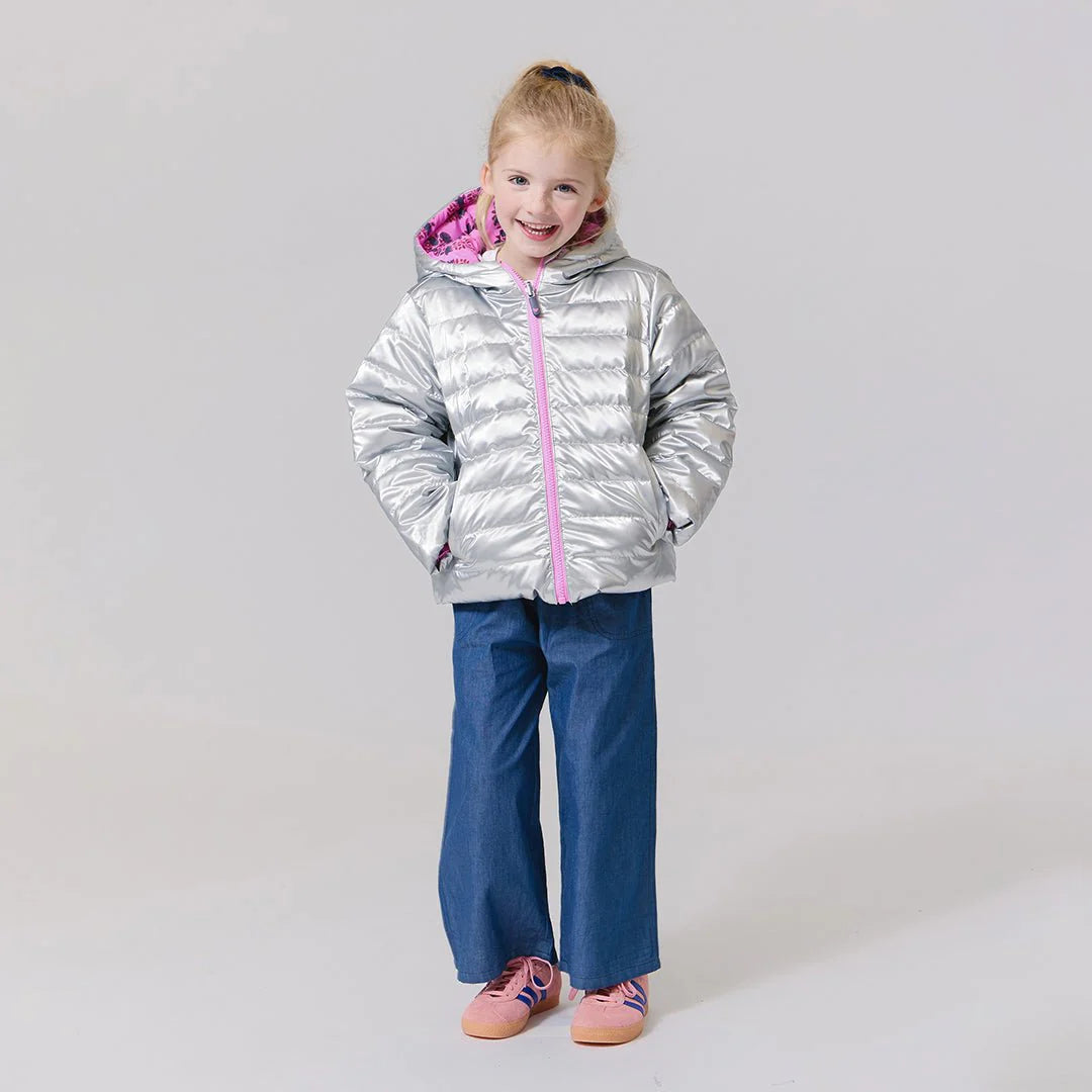 Pink Chicken Girls Reversible Riley Jacket II Pink Strawflower
