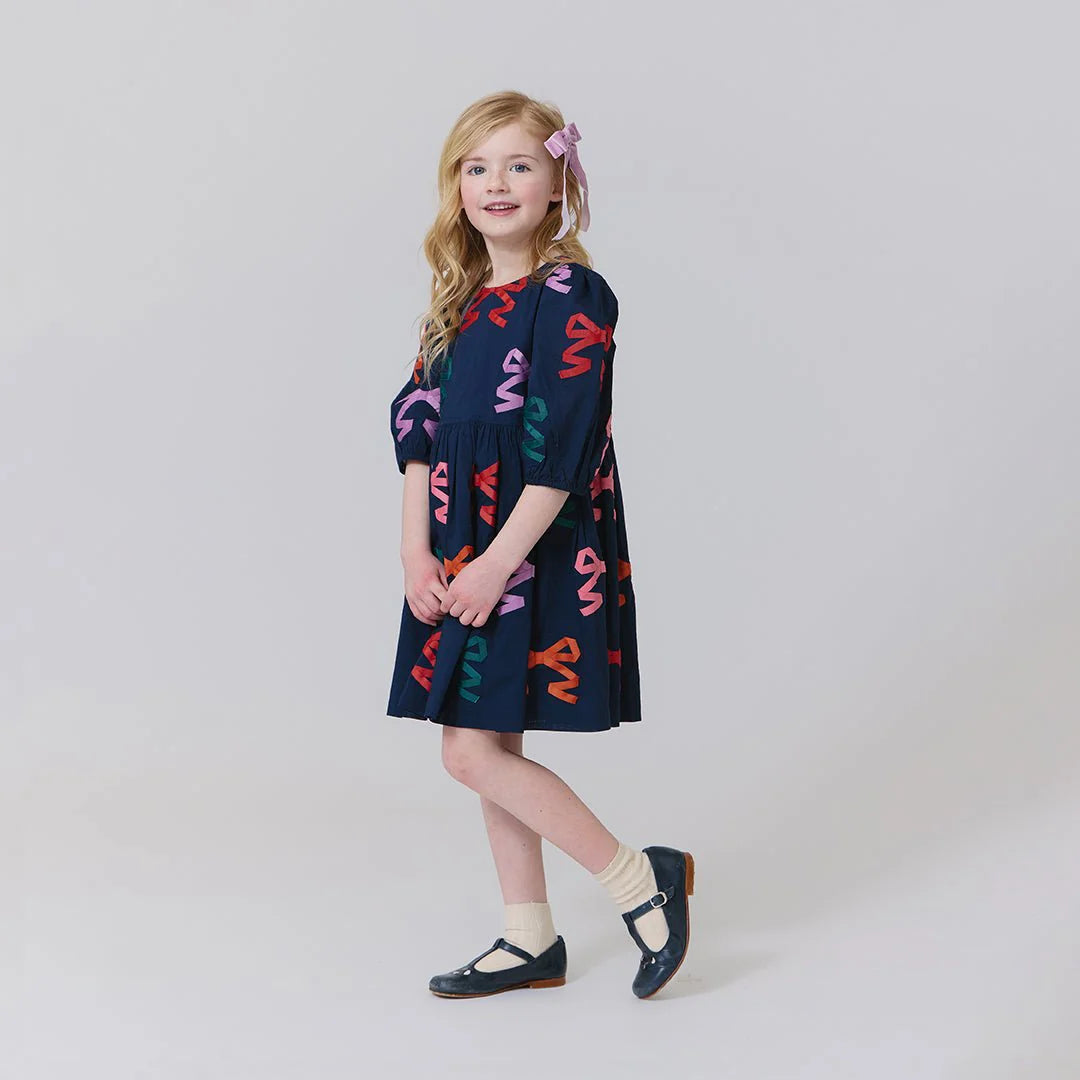 Pink Chicken Girls Brooke Dress II Multi Bow Applique