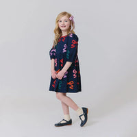 Pink Chicken Girls Brooke Dress II Multi Bow Applique