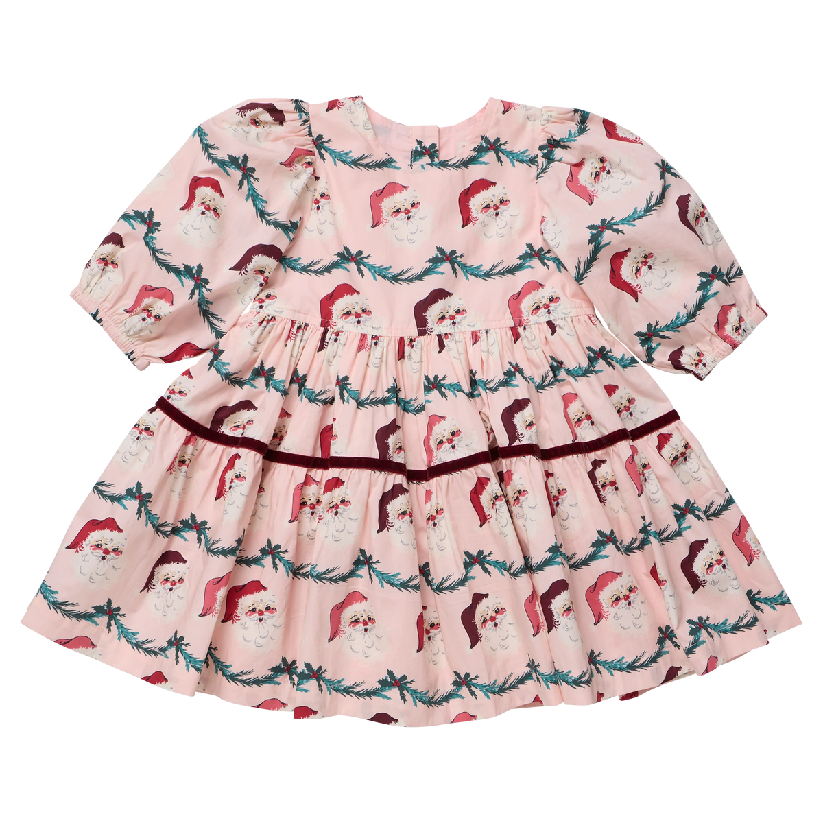 Pink Chicken Girls Maribelle Dress- Santa Garland