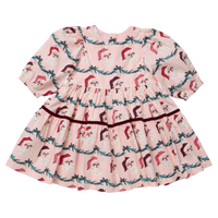 Pink Chicken Girls Maribelle Dress- Santa Garland