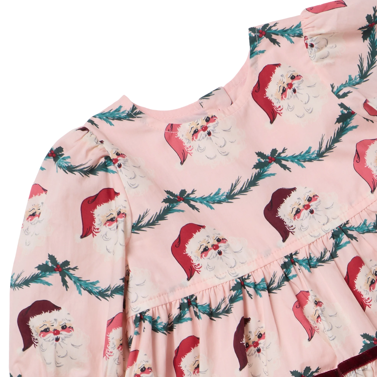 Pink Chicken Girls Maribelle Dress- Santa Garland