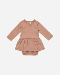 Quincy Mae Pointelle Skirted Body Suit