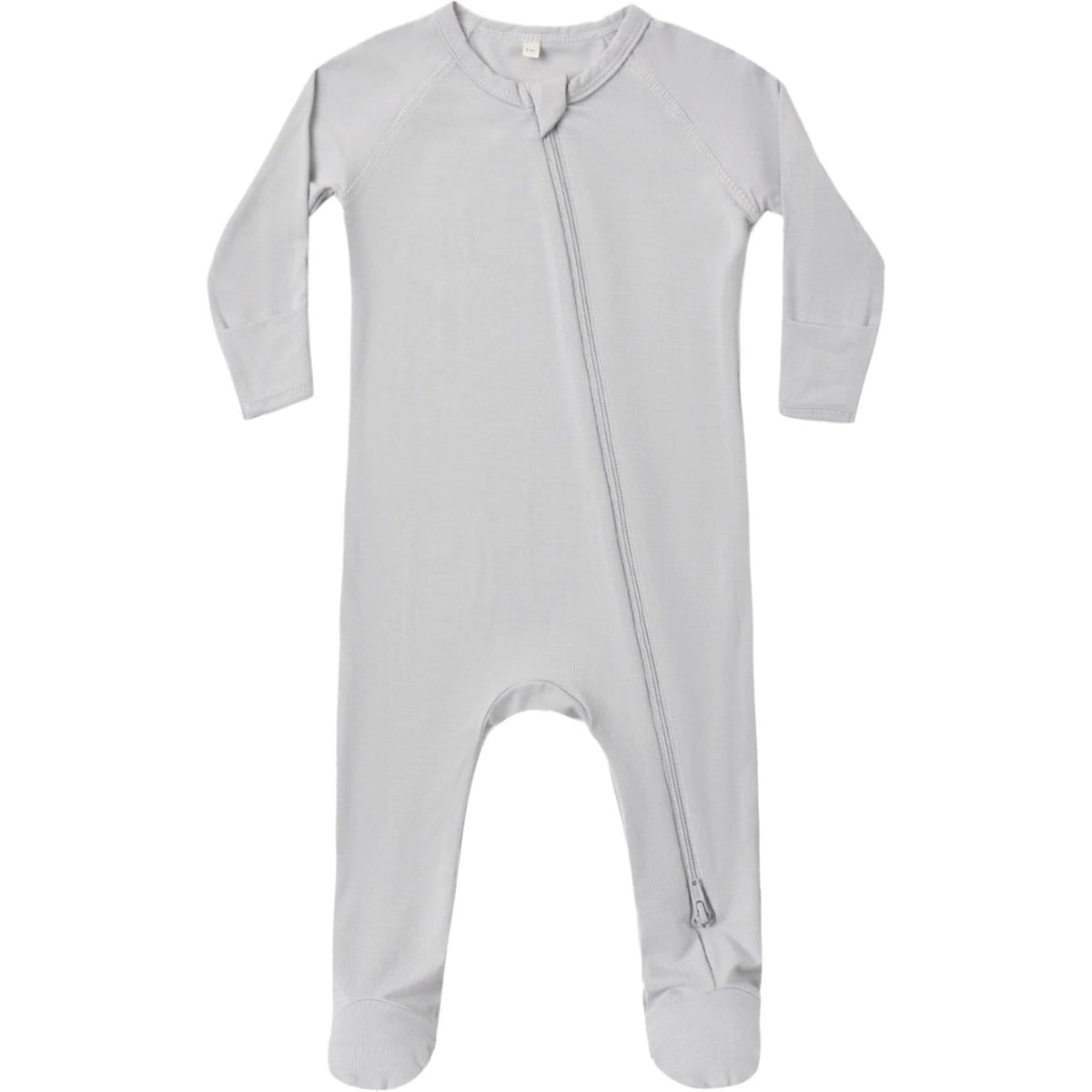 Quincy Mae Bamboo Zip Footie || Cloud