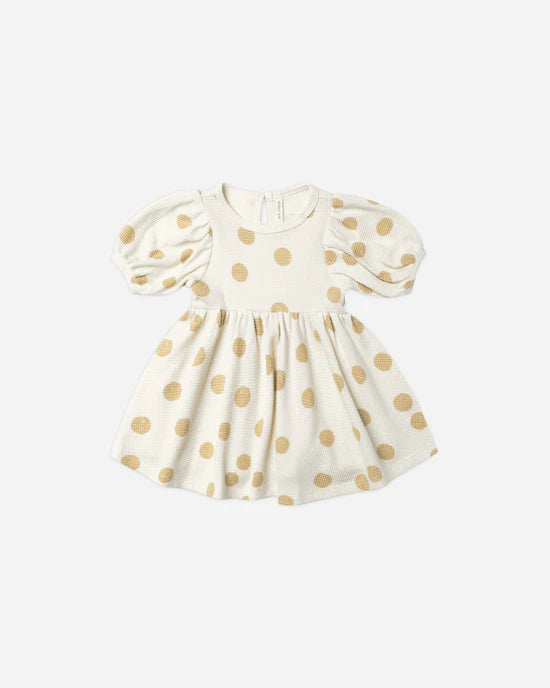 slim fit dress slacks Yellow Multi Circle Short Sleeve Belted Swiss Dot Dress – Dressbarn main image 1