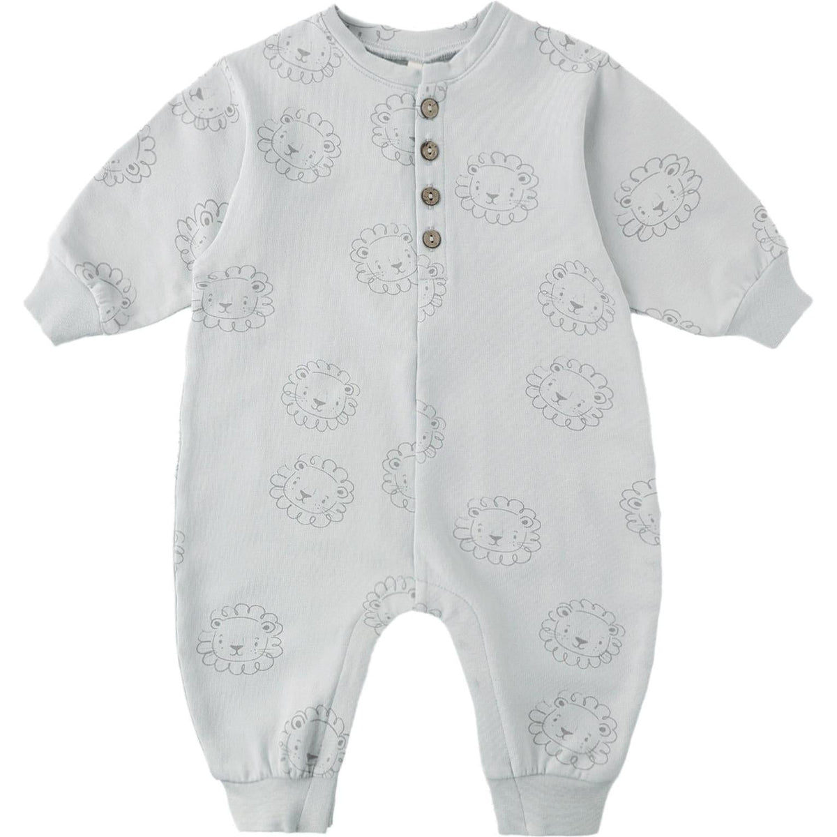 Quincy Mae Relaxed Fleece Jumpsuit || Lions