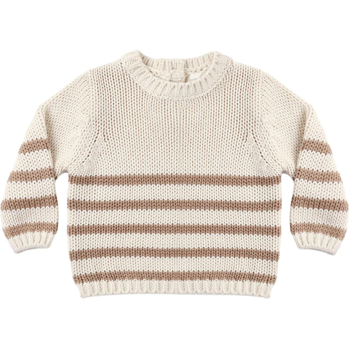 Quincy Mae Rex Sweater || Almond Stripe