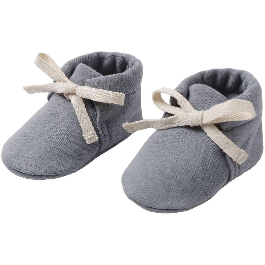 Quincy Mae Baby Booties || Slate