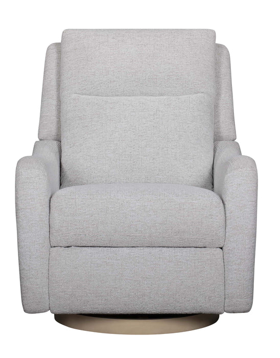 Parker House Quinn Power Swivel Glider Recliner w/ Headrest, Lumbar & Wood Base