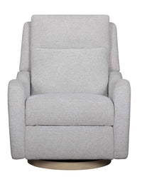 Parker House Quinn Power Swivel Glider Recliner w/ Headrest, Lumbar & Wood Base