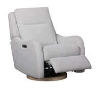 Parker House Quinn Power Swivel Glider Recliner w/ Headrest, Lumbar & Wood Base