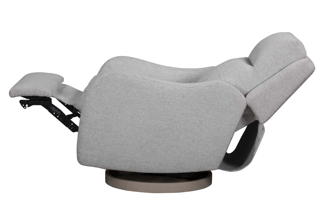 Parker House Quinn Power Swivel Glider Recliner w/ Headrest, Lumbar & Wood Base