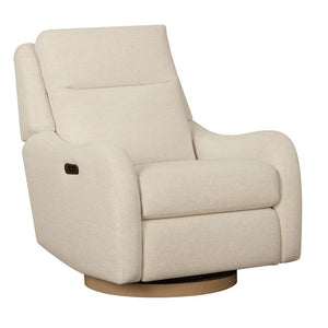 Parker House Quinn Power Swivel Glider Recliner w/ Headrest, Lumbar & Wood Base