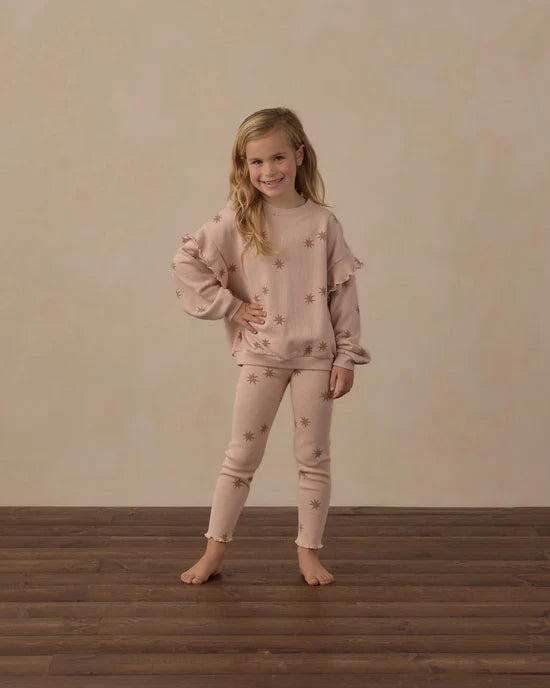Rylee + Cru Coast Ribbed Legging- Clay Star
