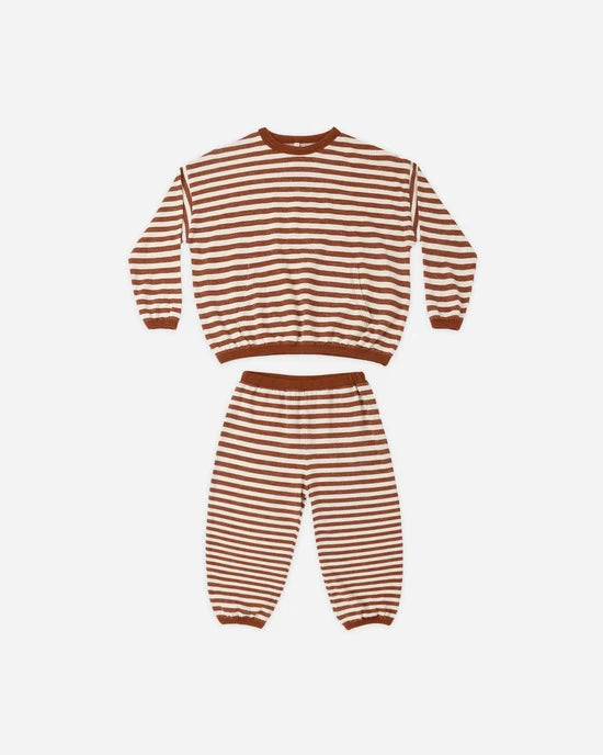 Rylee + Cru Relaxed Set Brick Stripe