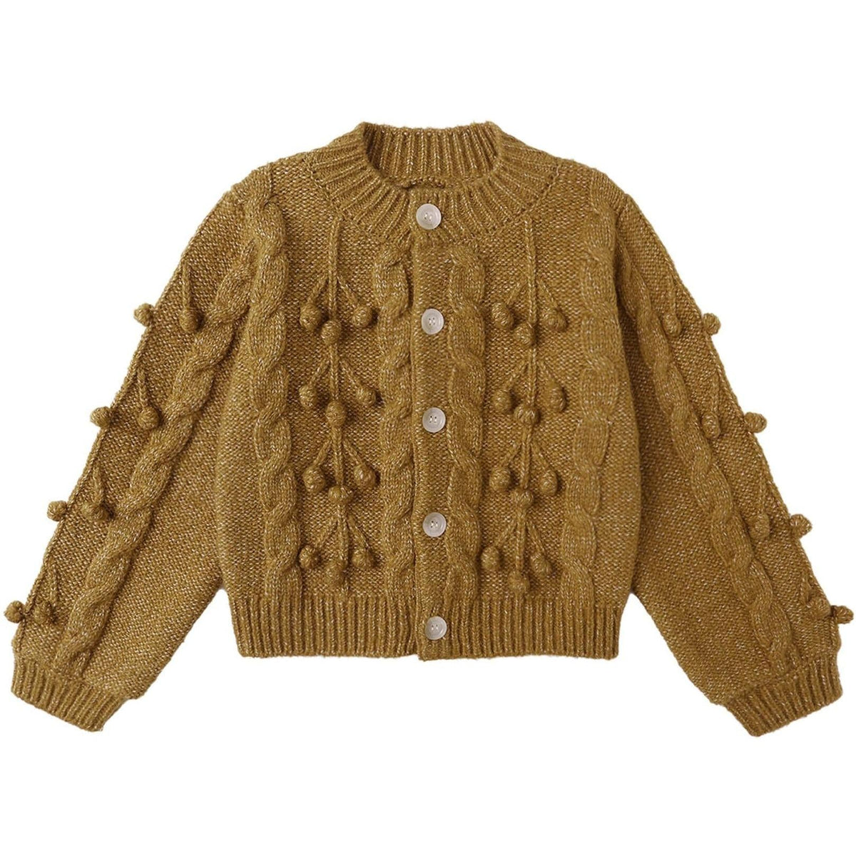 Rylee + Cru Bobble Cardigan || Golden