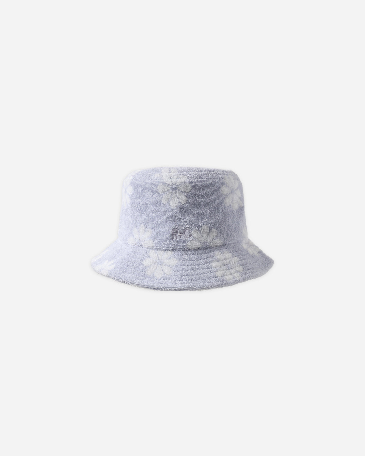 Rylee and Cru Periwinkle Bucket Hat with White Daisies