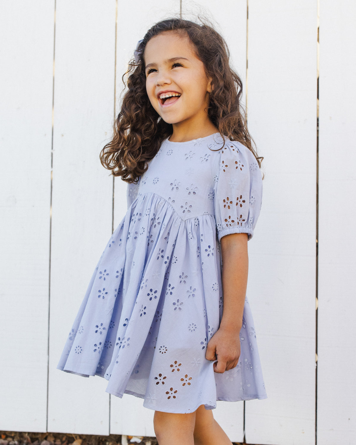 Rylee and Cru Rose Dress Periwinkle
