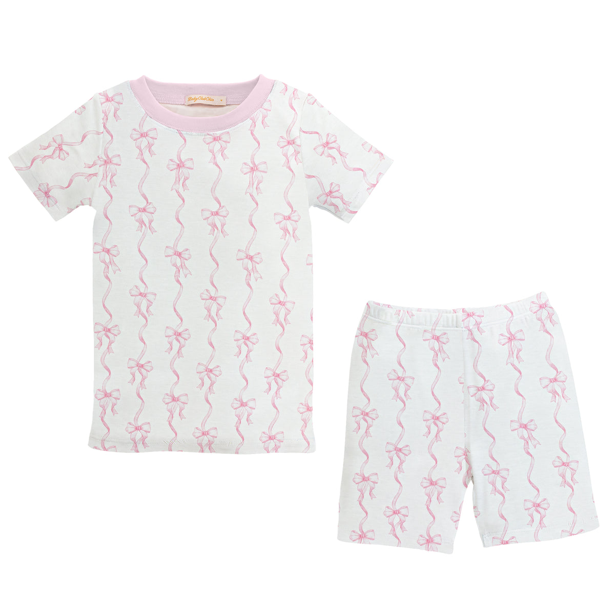 Baby Club Chic Coquette Bows Printed Shorts Set