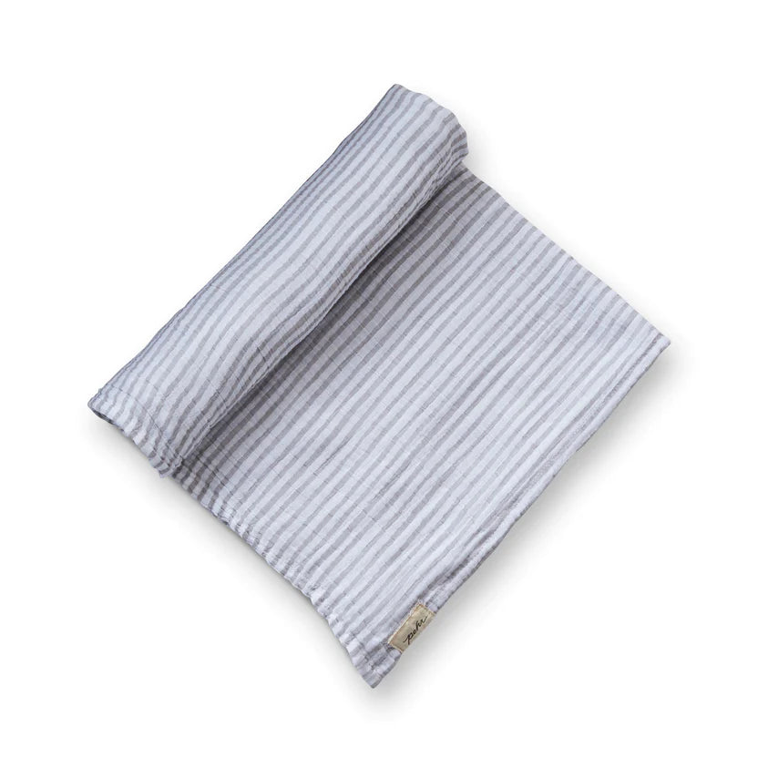 Petit Pehr Striped Swaddle- grey