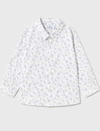 Mayoral Seaside Baby Long-Sleeve Printed Shirt