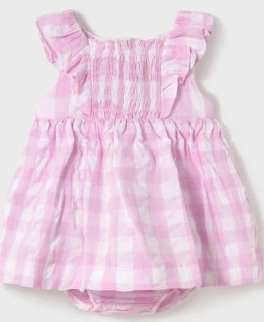 Mayoral Baby Vichy Dress with Bloomers