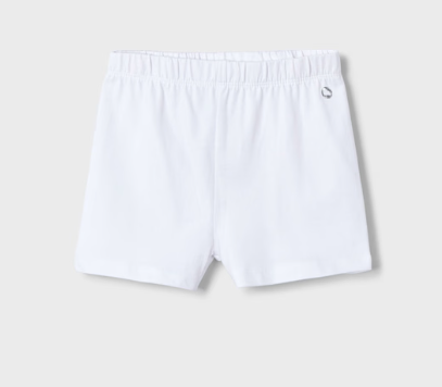 Mayoral Girl Biker Shorts II White