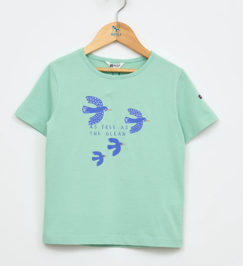 Batela "As free as ocean" Bird T-shirt