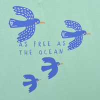 Batela "As free as ocean" Bird T-shirt