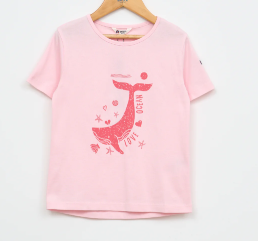 Batela Whale and Heart T-Shirt