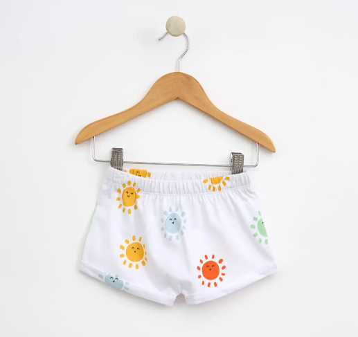Batela Pack of 3 Baby Shorts in 100% Cotton